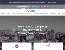 Tablet Screenshot of cairnestateagency.com